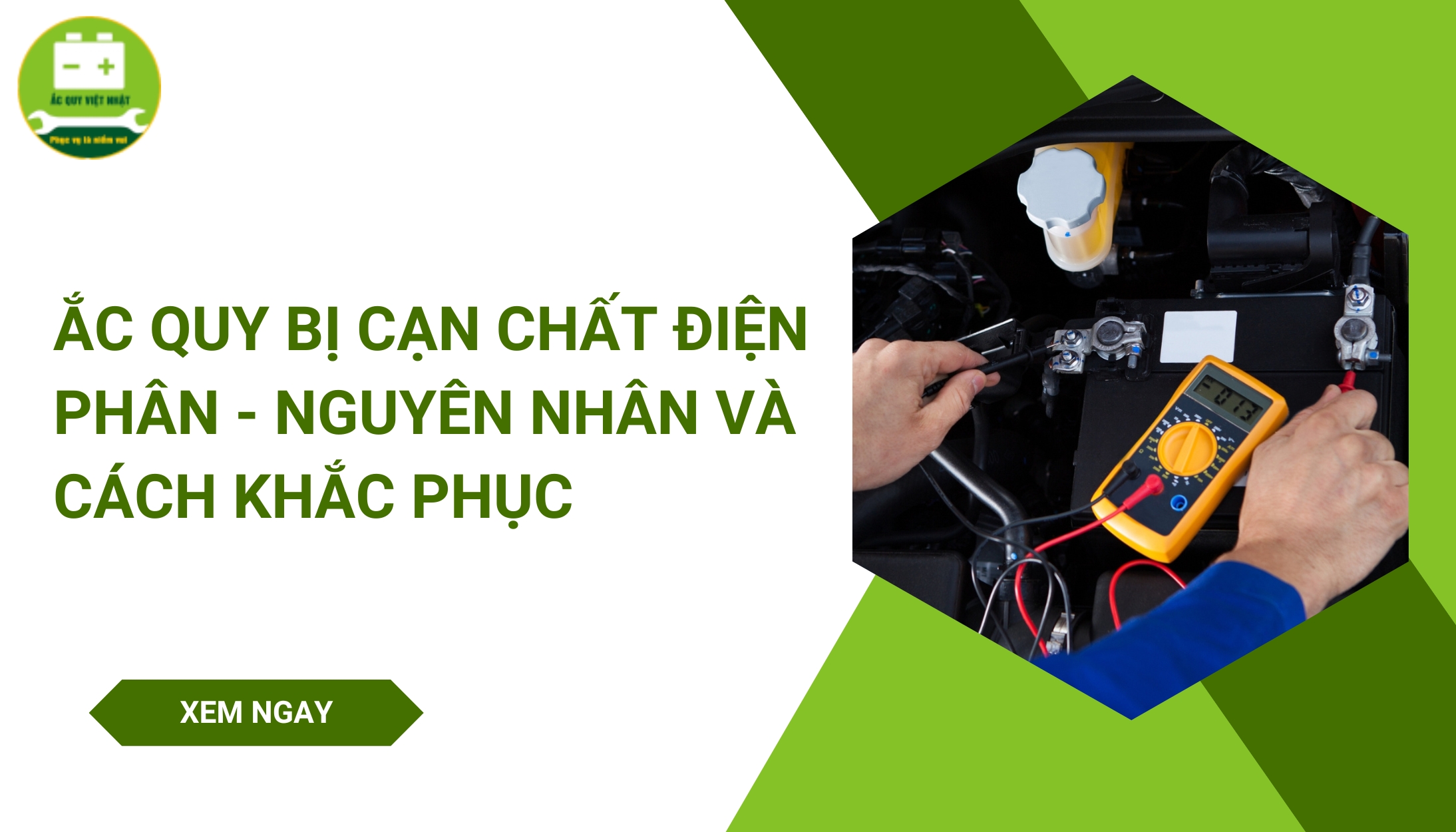 Ắc quy bị cạn chất điện phân