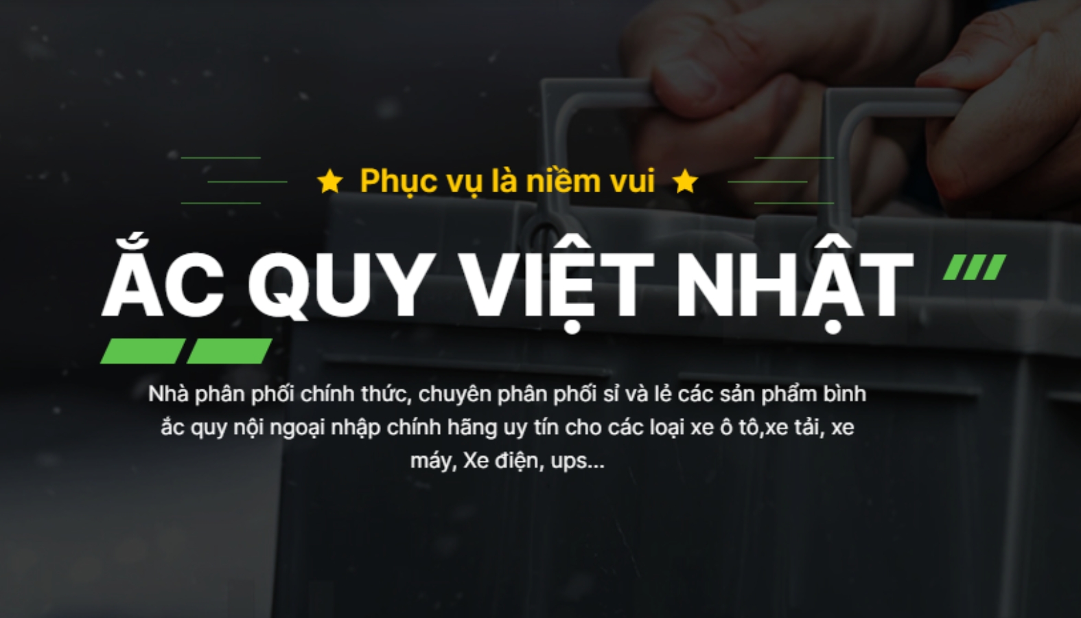 Mua ắc quy nhập khẩu tại Việt Nhật