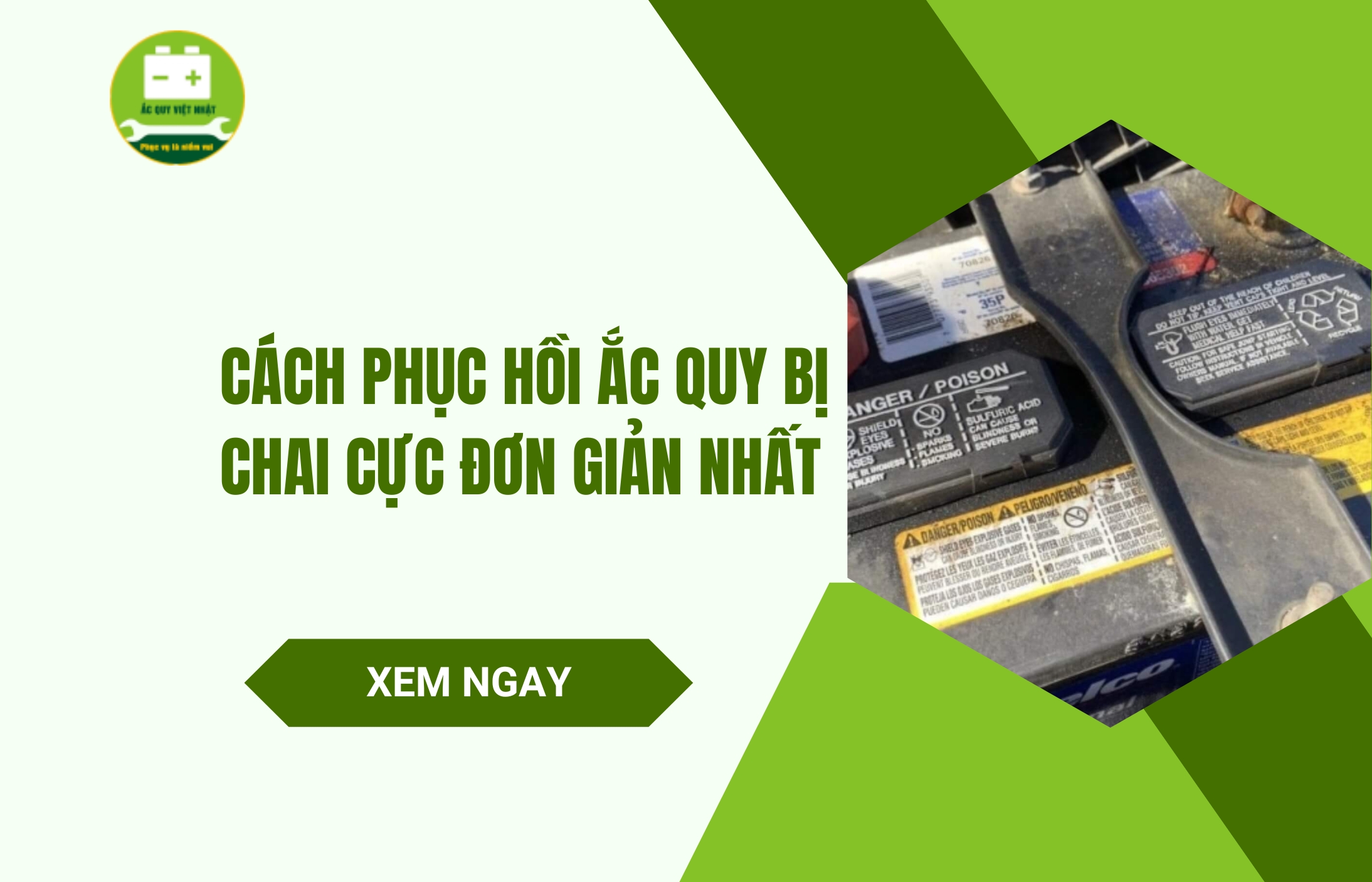 Cách phục hồi ắc quy bị chai