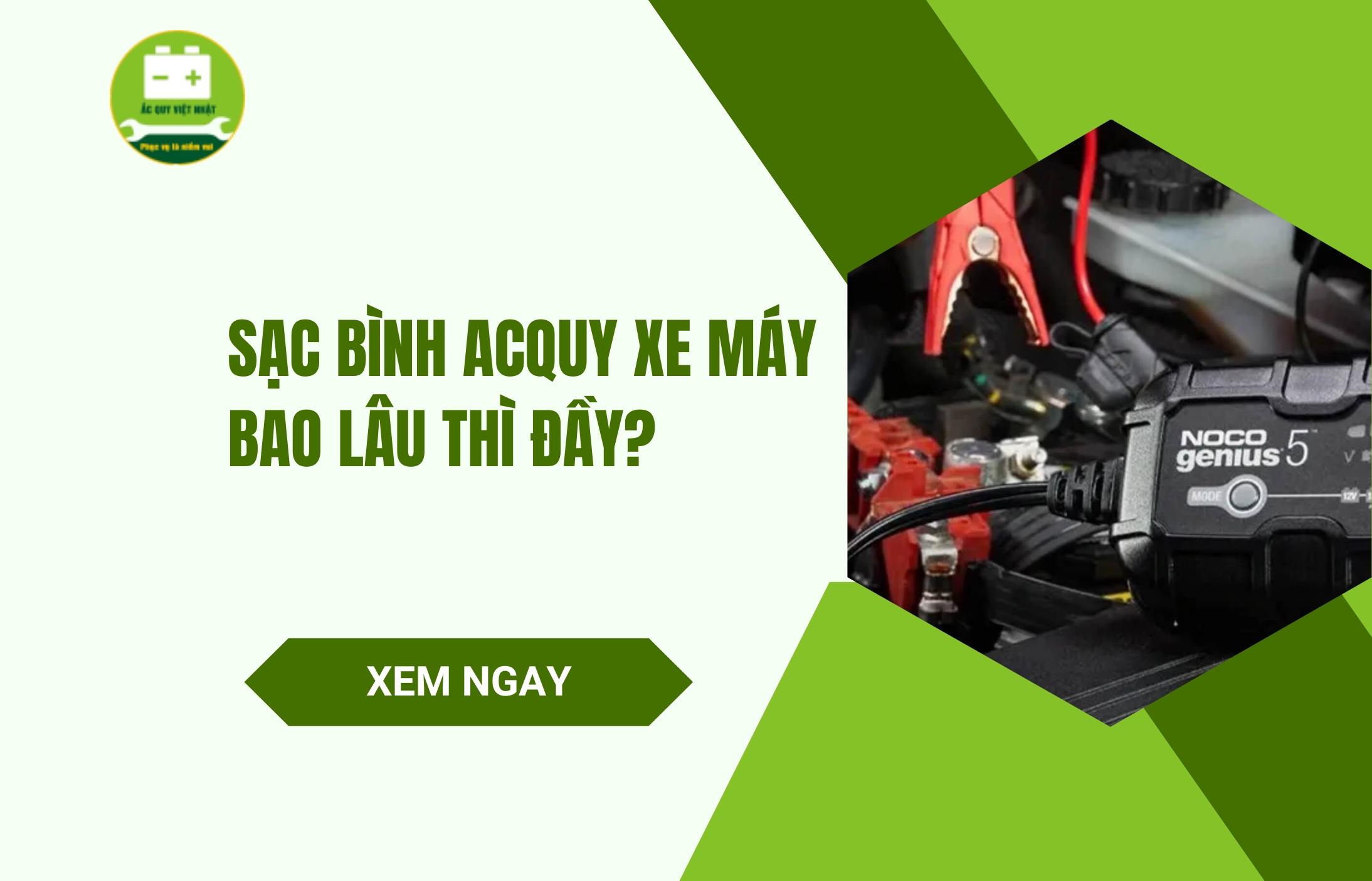 Sạc bình ắc quy xe máy bao lâu thì đầy