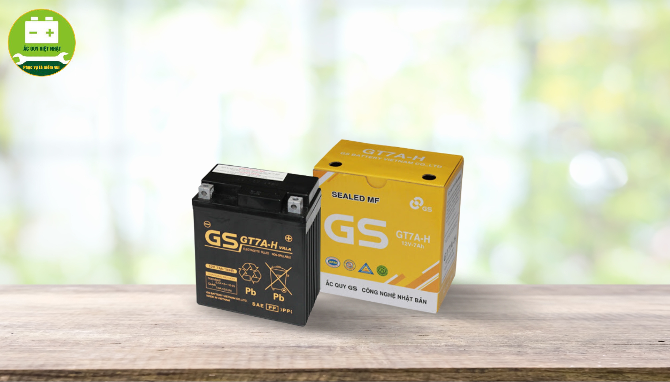 Bình ắc quy GS GT7A (12V – 7AH)