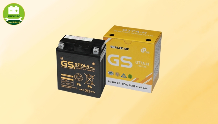 Ắc quy GS GT7A chính hãng cao cấp