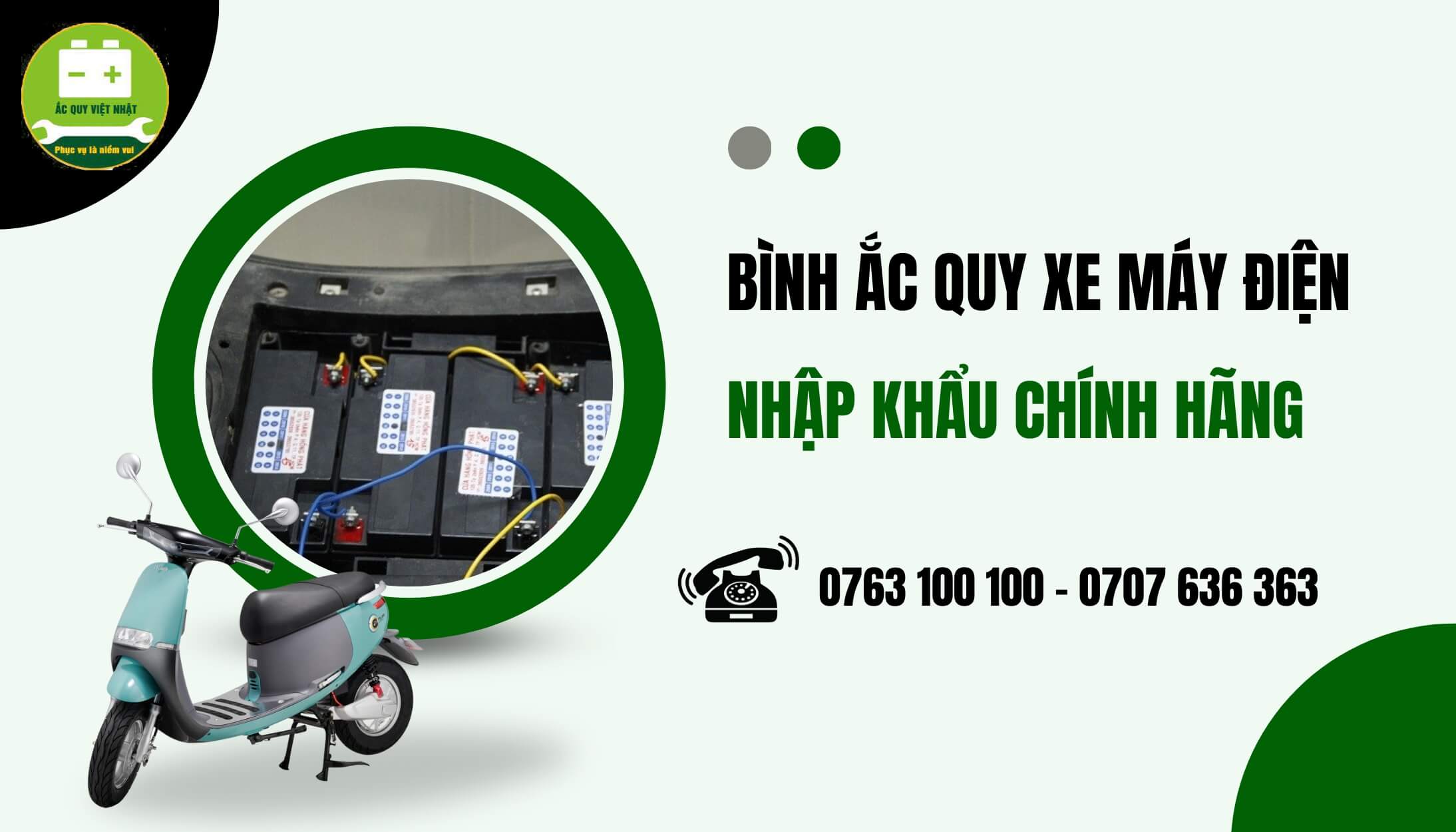 Mua ắc quy xe máy điện chính hãng tại Việt Nhật