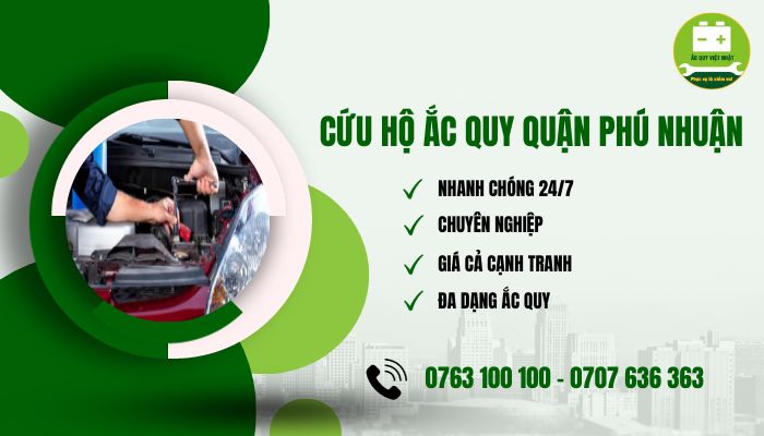 Thông tin dịch vụ cứu hộ ắc quy quận Phú Nhuận Việt Nhật