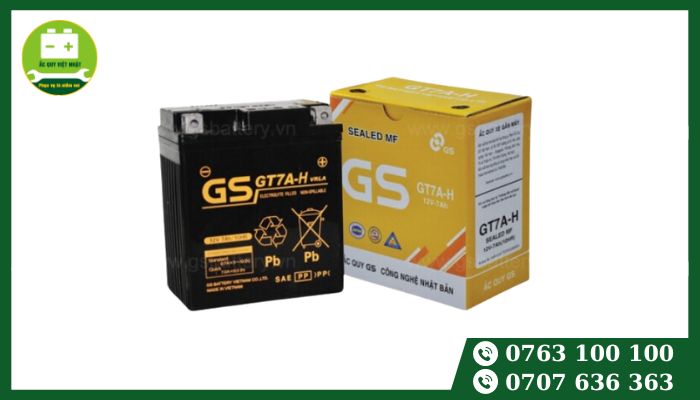 Bình ắc quy GS GT7A- H (12V – 7AH)