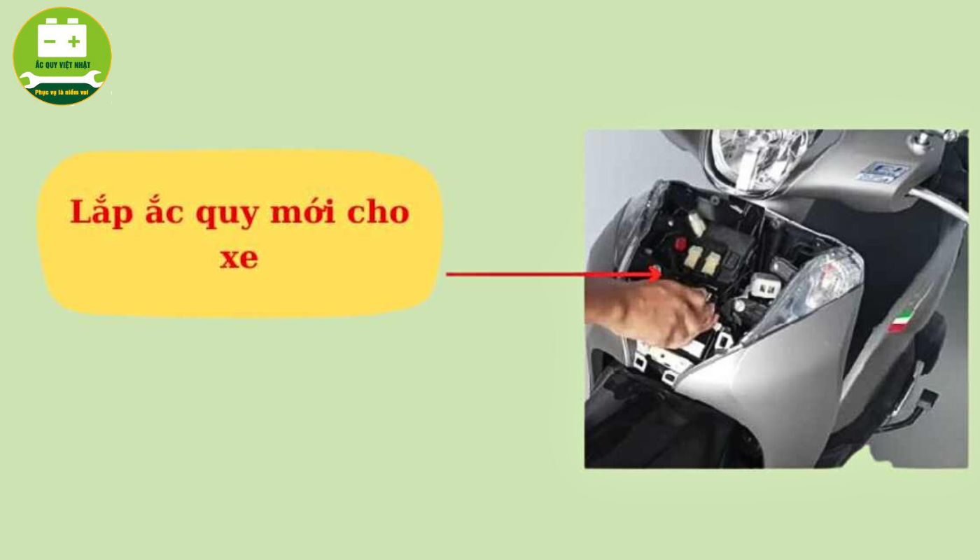 Cách thay bình ắc quy xe sh mode đời từ 2020 trở về trước