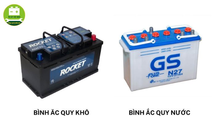 Nên chọn bình ắc quy khô hay nước cho xe máy?