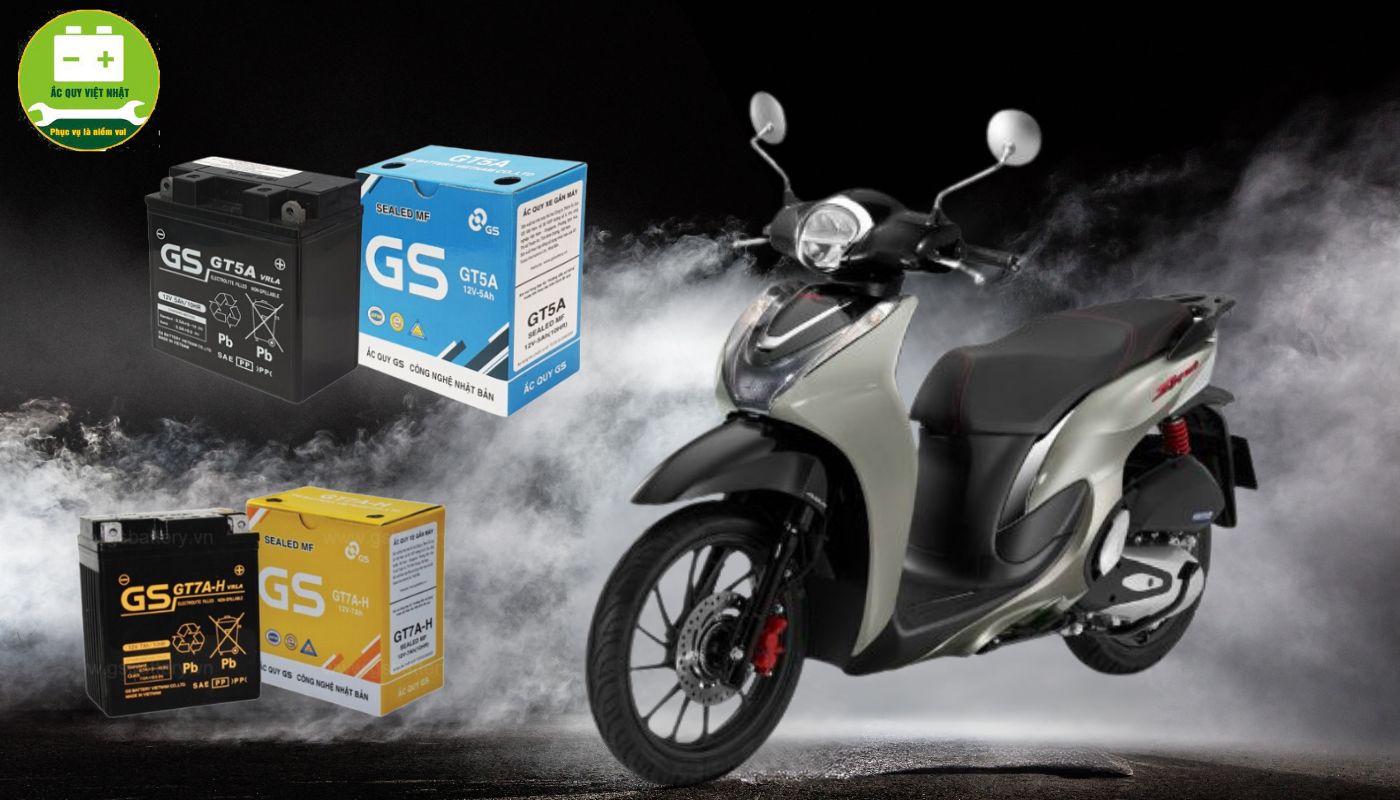 Ắc quy xe SH Mode là loại khô, điện áp 12V, dùng bền khoảng 2–3 năm