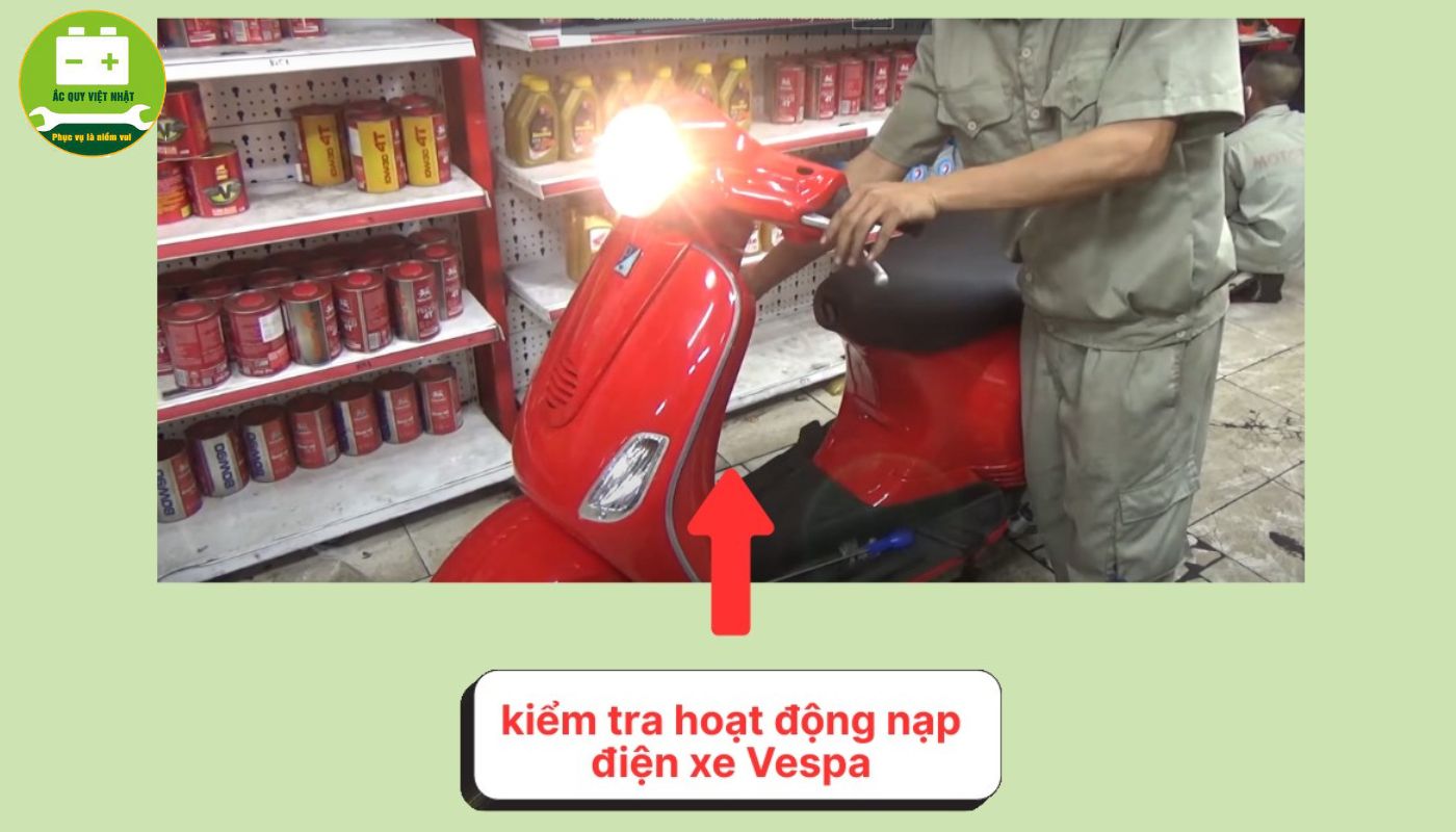 Kiểm tra hoạt động nạp điện ổn định Kiểm tra hoạt động nạp điện ổn định