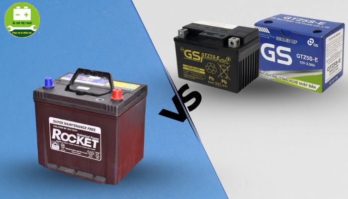 Ắc quy GS và ắc quy Rocket đều có độ bền cao